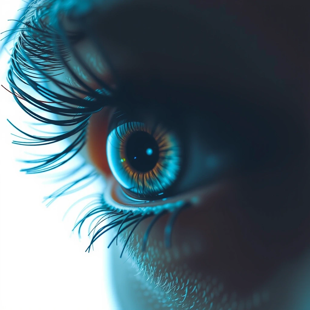 Oeil humain reflet dispositif diagnostique